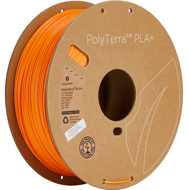 Polymaker PolyTerra PLA Filament 1 Kg Orange PLA Filament