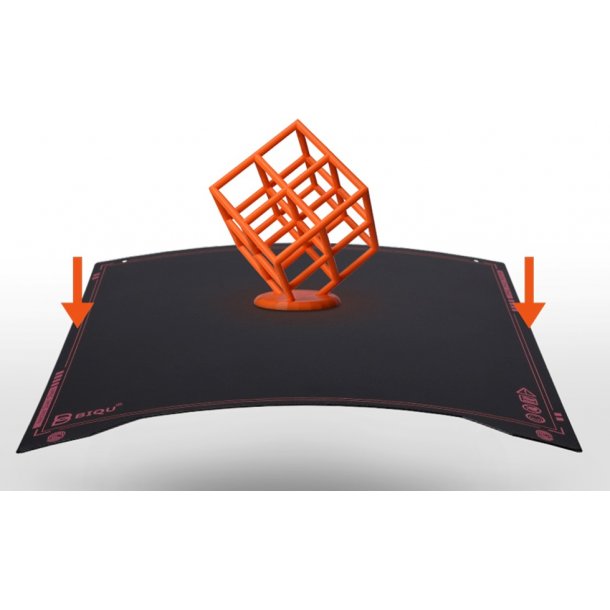 Printflade til Biqu B1, springsteel