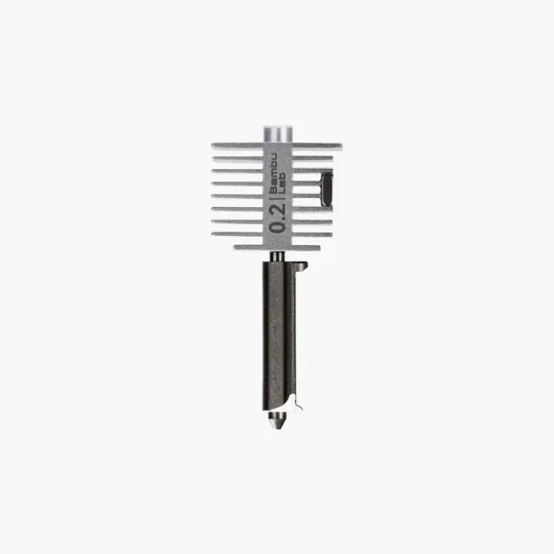 Bambu quickswap hotend til A1 serien med 0.2 mm. nozzle I rustfri stl