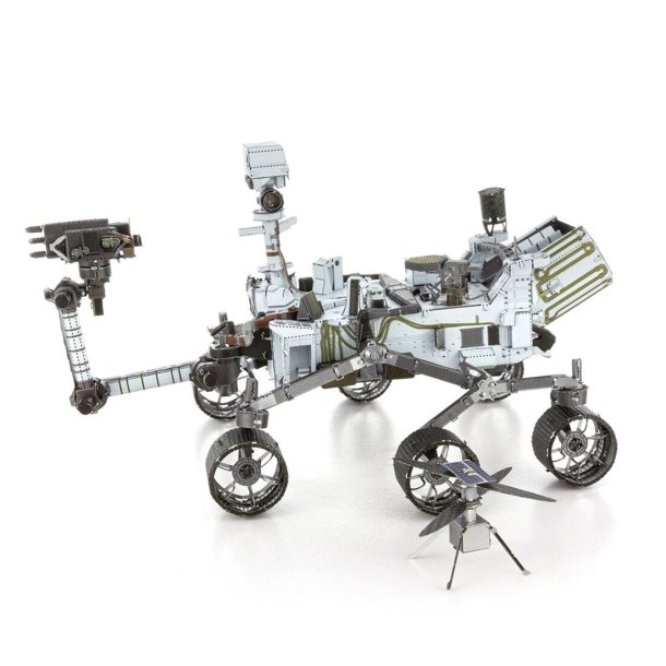 Mars Rover Perseverance &amp; Ingenuity Helicopter metal byggest