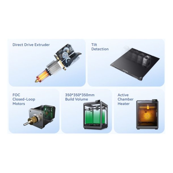 Creality K2 Plus Combo 3D printer med CFS, 350 x 350 x 350 mm.