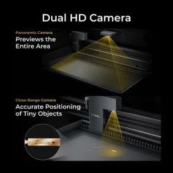 xTool P2s 55W CO2 laserskrer, Class 4 edition inkl. Fire Safety Set