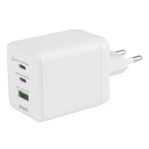 Deltaco 100W GaN strmforsyning med 2x USB-C og 1x USB-A