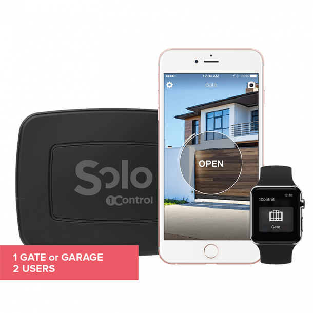 (DEMO) 1Control Solo mini garageport/lge controller, 1 port/lge - 2 brugere