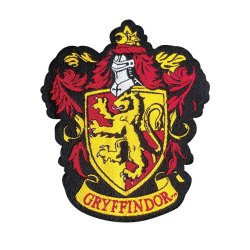 Harry Potter strik-selv hue med kvast, Gryffindor