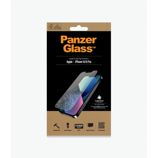 PanzerGlass beskyttelsesglas til iPhone 14/13/13 Pro