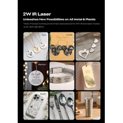 Creality Falcon A1 Pro opgradering, 2W Infrared laser modul