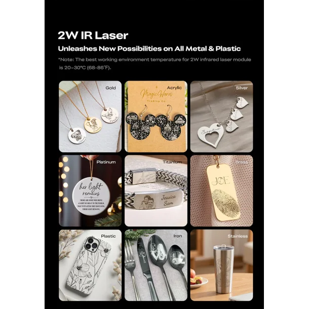 Creality Falcon A1 Pro opgradering, 2W Infrared laser modul