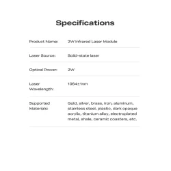 Creality Falcon A1 Pro opgradering, 2W Infrared laser modul