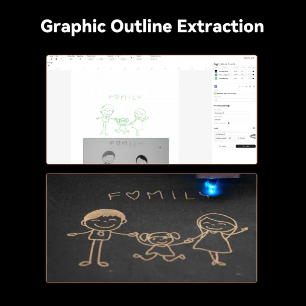 Creality Falcon A1 10W diode laserskrer med cover og indbygget Air Assist