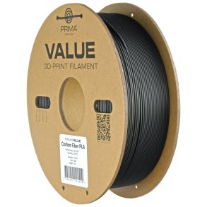 PrimaValue Carbon PLA filament 1 kg, sort