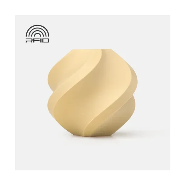 Bambu Lab PLA filament 1 kg. refill, mat sandfarvet