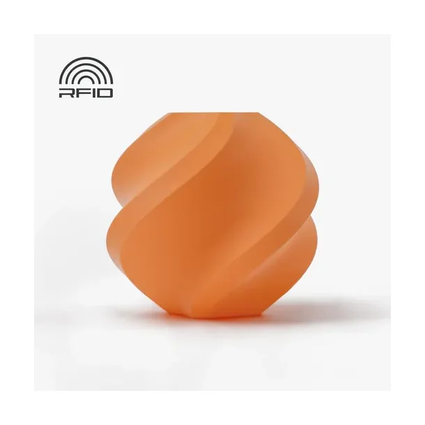 Bambu Lab PLA filament 1 kg. refill, mat orange