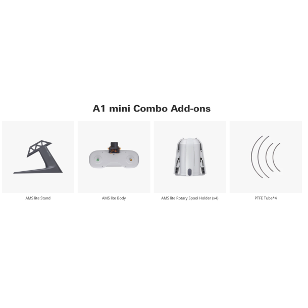 Bambu Lab A1 3D printer med AMS lite, 256 x 256 x 256 mm.