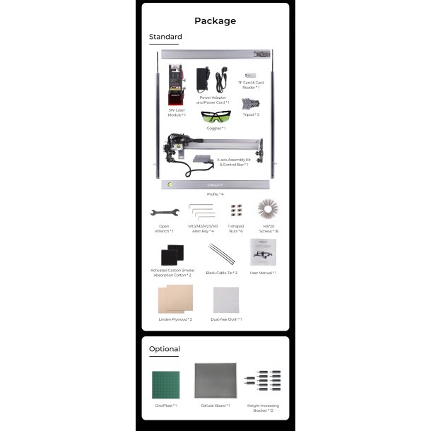 Creality CR-30 Falcon 5W diode laserskrer