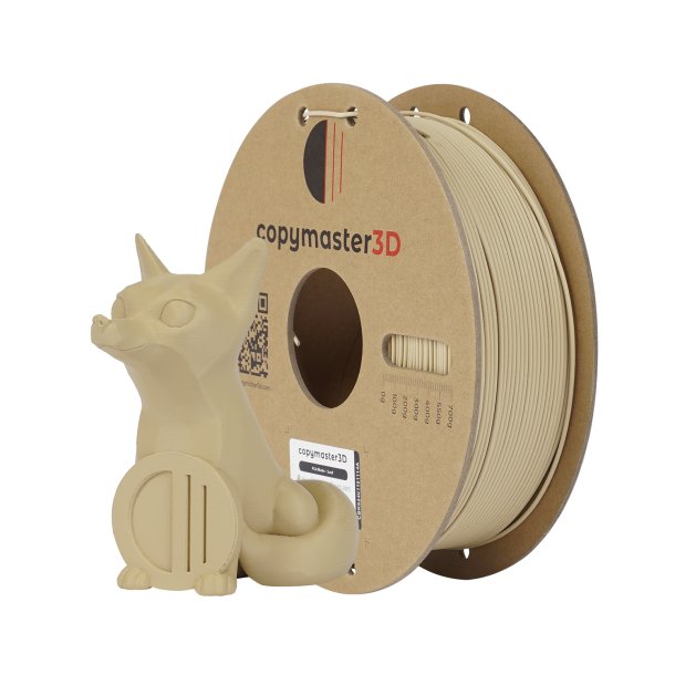 Copymaster3D PLA filament 1 kg, mat sandfarvet
