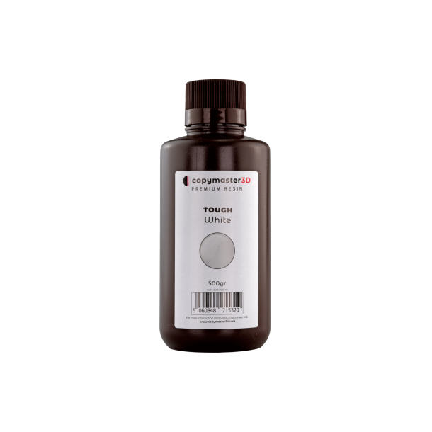 Copymaster3D UV/DLP tough resin 500 ml, hvid