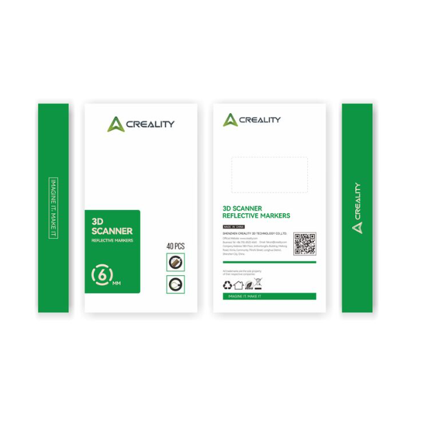 Creality 6 mm. reflective markers til 3D scanning