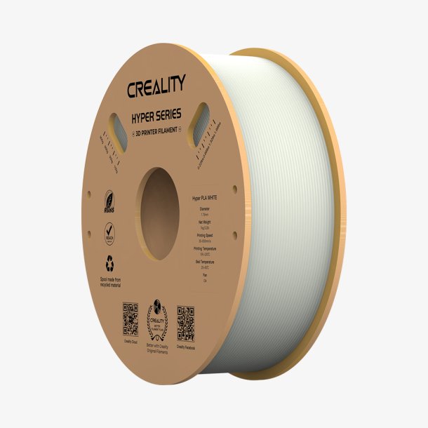 Creality Hyper PLA highspeed filament 1 kg, hvid