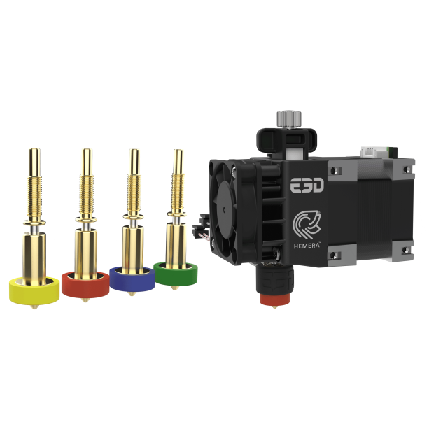 E3D RapidChange Revo Hemera 12V direct drive kit m/ 4x nozzle mix