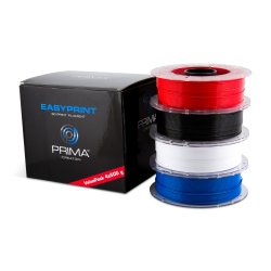 EasyPrint PLA Value Pack filament - sort, hvid, bl og rd