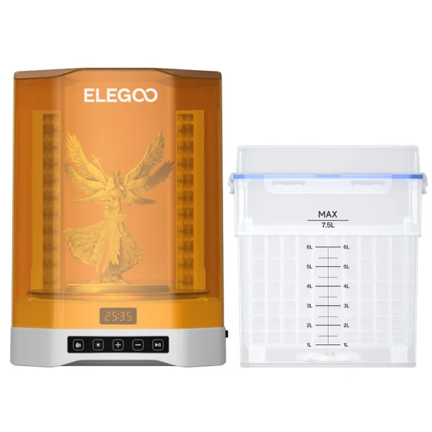 Elegoo Mercury Plus V3.0 rensning og hrdning af resin print