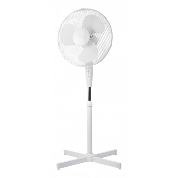 Hvid gulvventilator, 41 cm