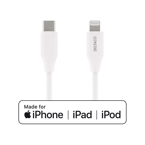 USB-C til lightning kabel, 2 meter