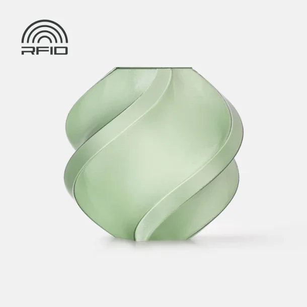 Bambu Lab PETG filament 1 kg. refill, transparent olivengrn