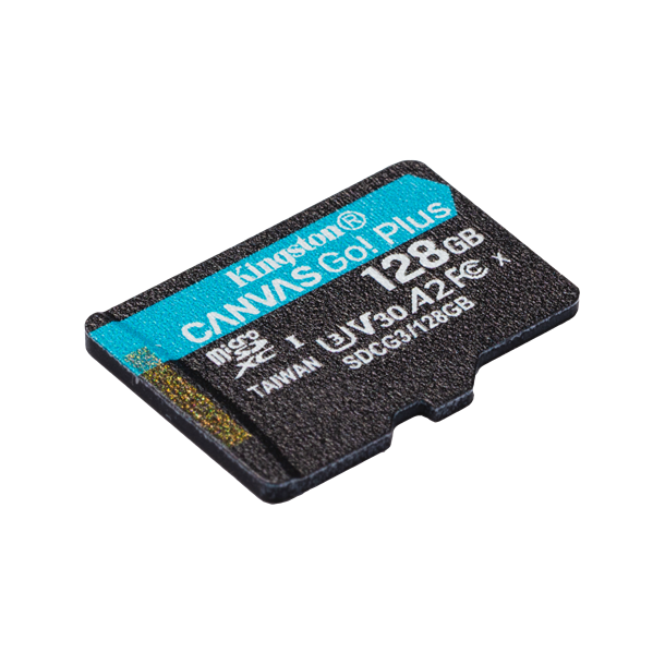 128 GB Kingston Canvas Go! Plus MicroSDXC Class 10, U3 &amp; V30
