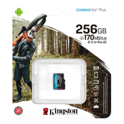 256 GB Kingston Canvas Go! Plus MicroSDXC Class 10, U3 &amp; V30
