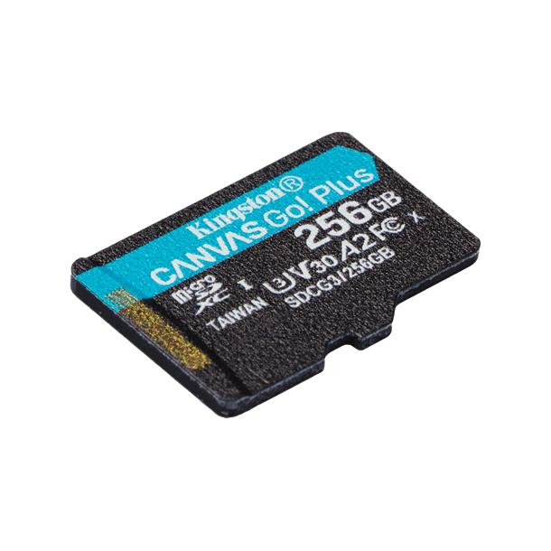 256 GB Kingston Canvas Go! Plus MicroSDXC Class 10, U3 &amp; V30