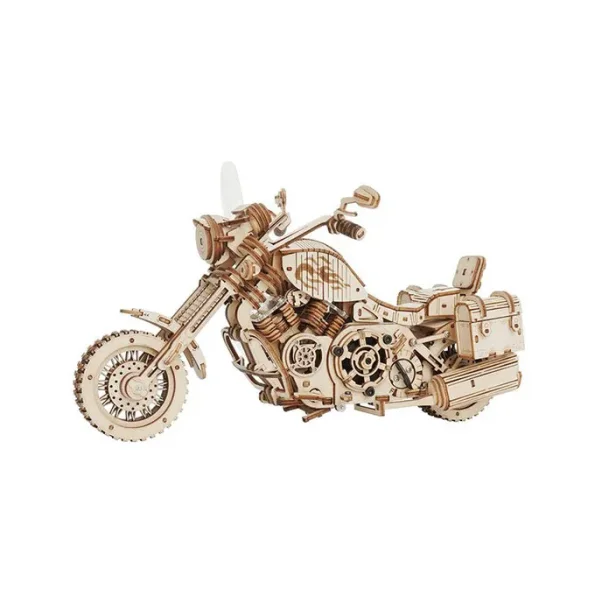 Mekanisk 3D byggest i tr, cruiser motorcykel