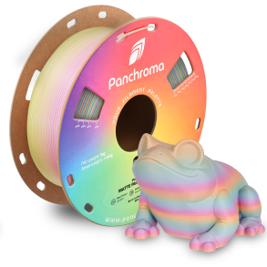Polymaker Panchroma mat gradient PLA filament 1 kg, pastel regnbue