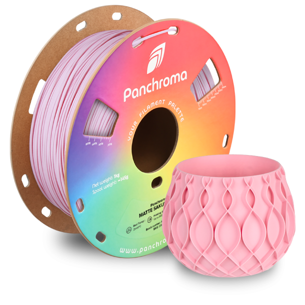 Polymaker Panchroma mat PLA filament 1 kg, sakura pink (kirsebrblomst)