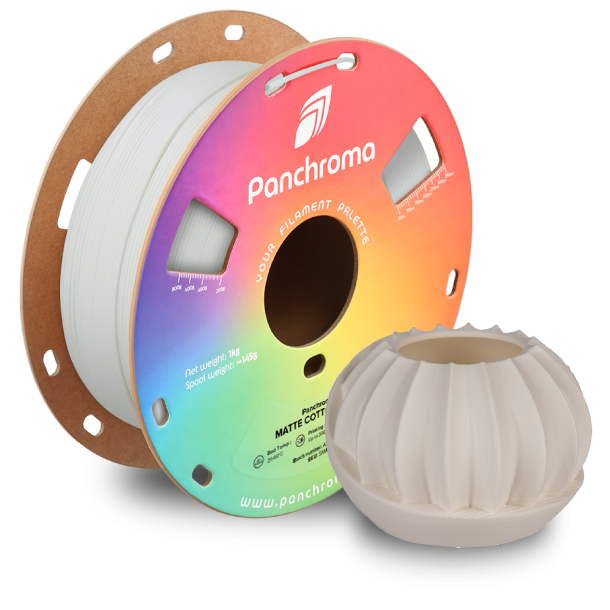 Polymaker Panchroma mat PLA filament 1 kg, hvid