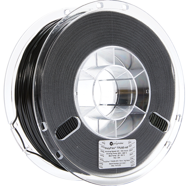 Polymaker PolyFlex highspeed TPU filament 1 kg, sort