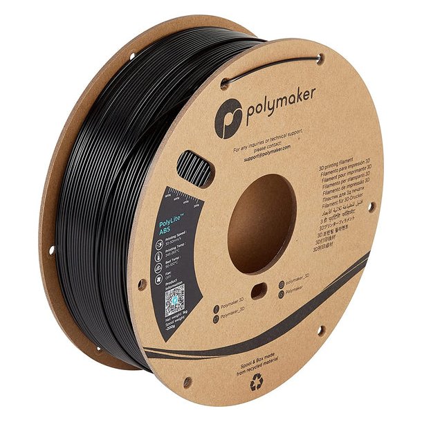 Polymaker PolyLite ABS filament 1 kg, sort