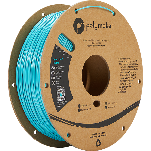 Polymaker PolyLite PETG filament 1 kg, blgrn