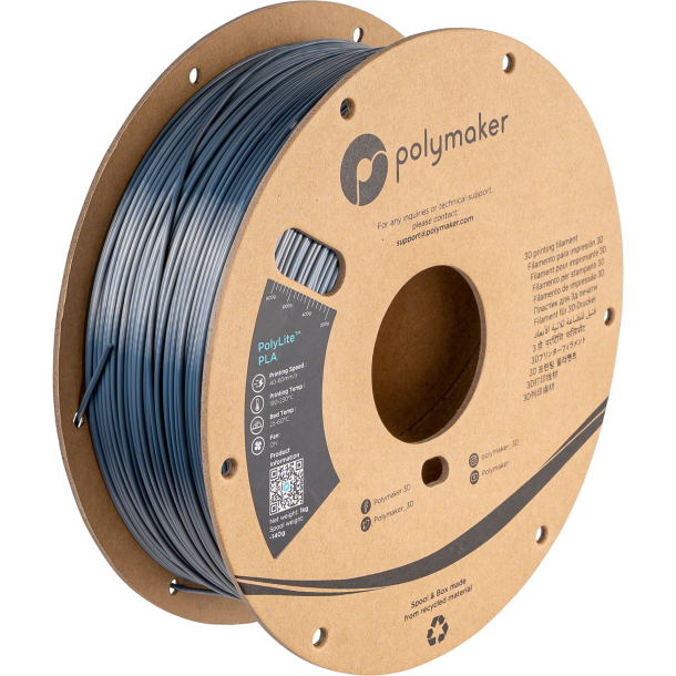 Polymaker PolyLite silk PLA filament 1 kg, kromfarvet