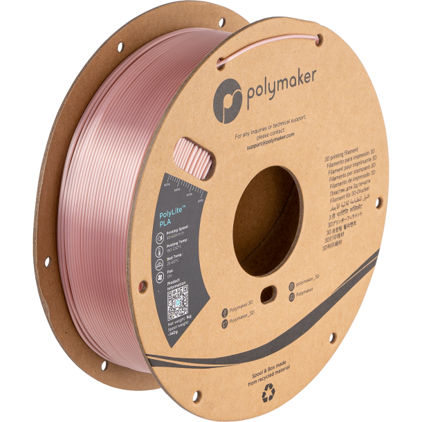 Polymaker PolyLite silk PLA filament 1 kg, ros