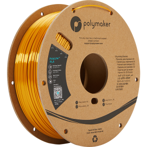 Polymaker PolyLite silk PLA filament 1 kg, guldfarvet