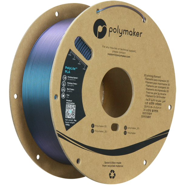 Polymaker PolyLite Starlight PLA filament 1 kg, Twilight