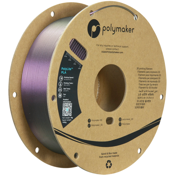 Polymaker PolyLite Starlight PLA filament 1 kg, Nebula