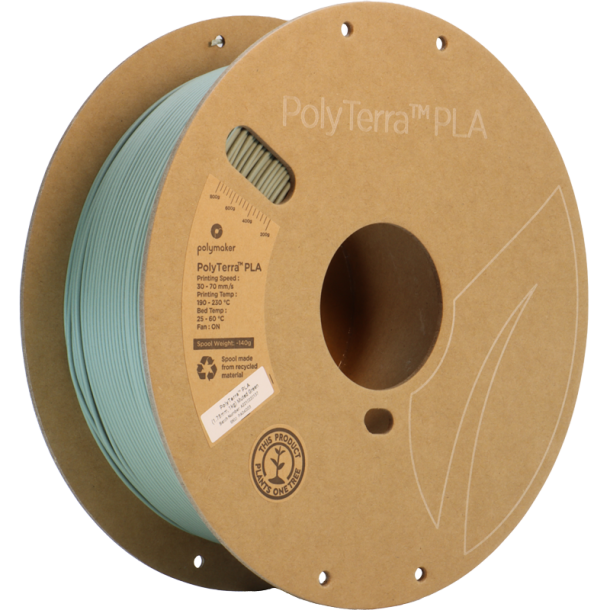 Polymaker PolyTerra PLA filament 1 kg, dmpet grn