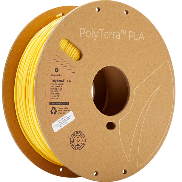 Polymaker PolyTerra PLA filament 1 kg, gul