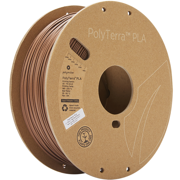 Polymaker PolyTerra PLA filament 1 kg, brun