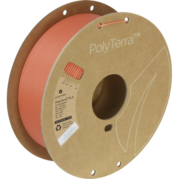 Polymaker PolyTerra PLA filament 1 kg, murstensrd marmor