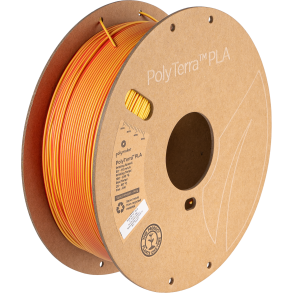 Polymaker PolyTerra PLA filament Dual Colour 1 kg, rd/gul
