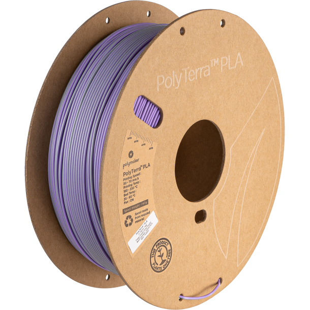 Polymaker PolyTerra PLA filament Dual Colour 1 kg, gr/lilla